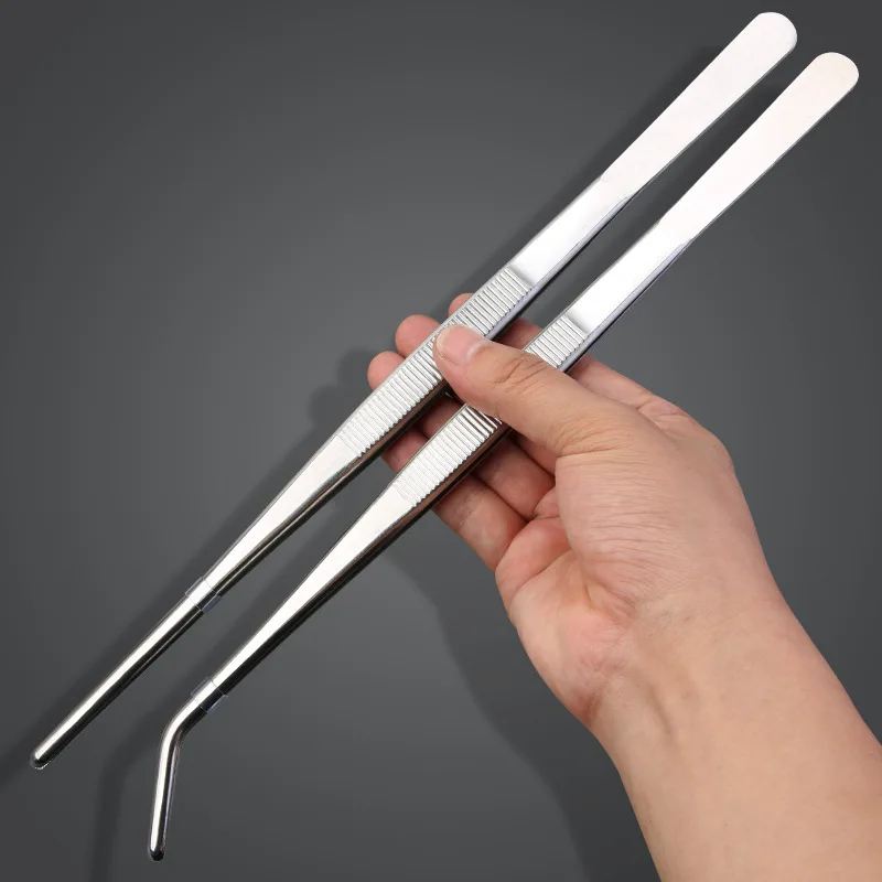 Feeding Tong Stainless - Pinzette a gomito multifunzionali in acciaio