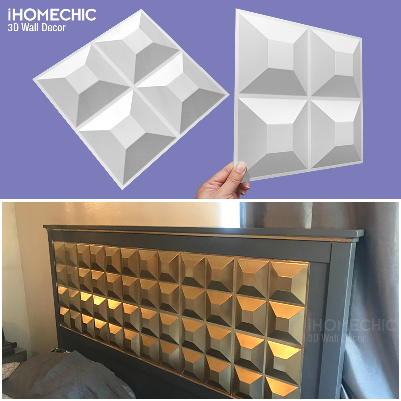 Pvc Panel Background - 30cm pannello murale 3D linee ondulate