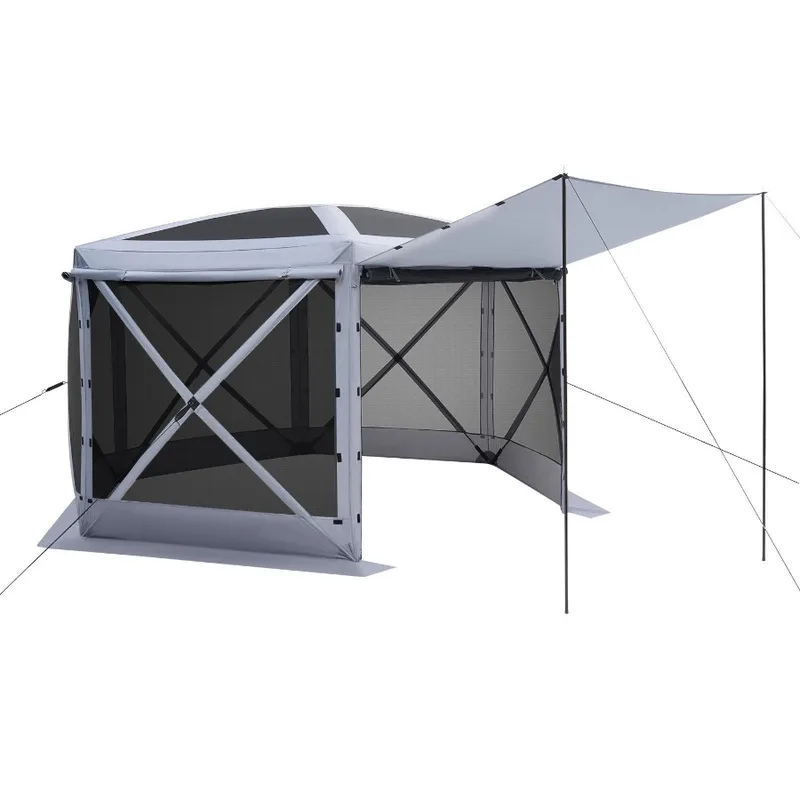 Gazebo a 6 Lati 12x12ft con Re - Screen Top Mesh recensione e prezzo