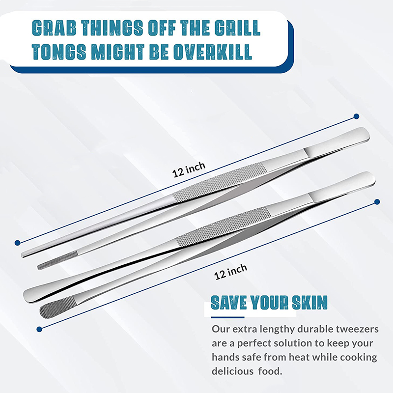 2 pezzi pinze da cucina da 12  - Feeding Tong Stainless recensione e prezzo