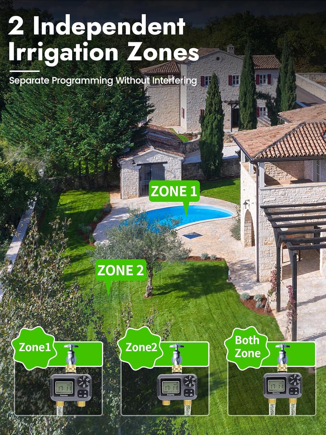Insoma Sistema di irrigazione  - Timer Dual Outlet recensione e prezzo