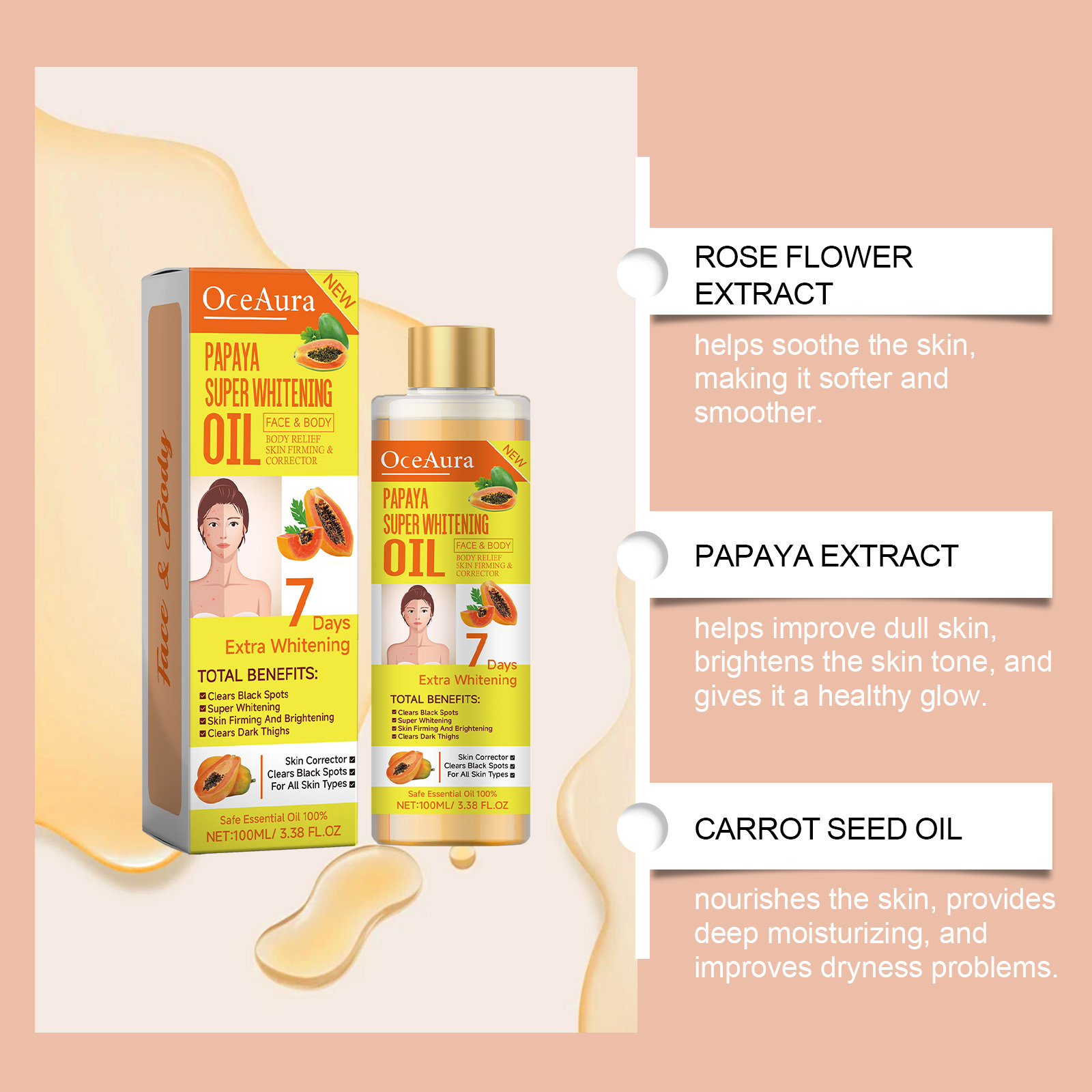 Olio Sbiancante Per Il Corpo 1 - Substrate Coconut Fiber recensione e prezzo