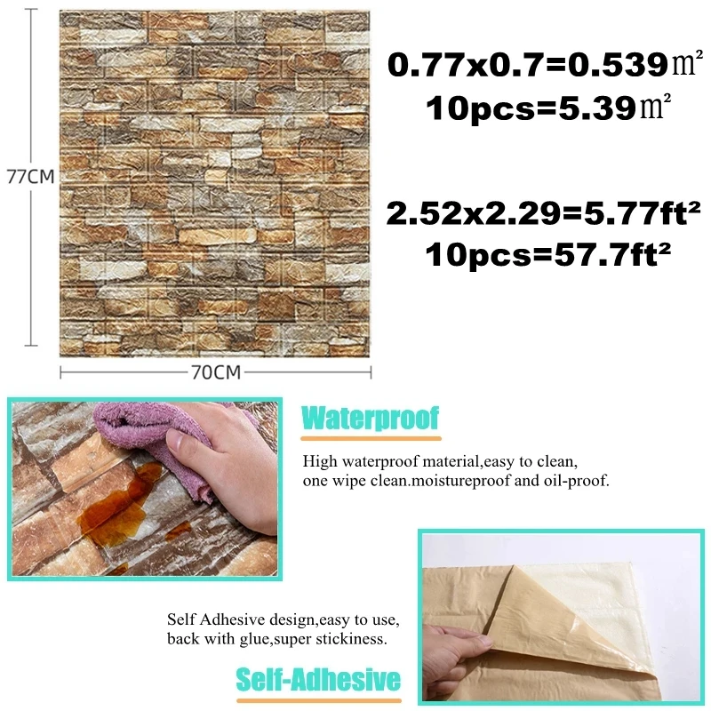 10 pezzi adesivi murali in mat - Pvc Panel Background recensione e prezzo